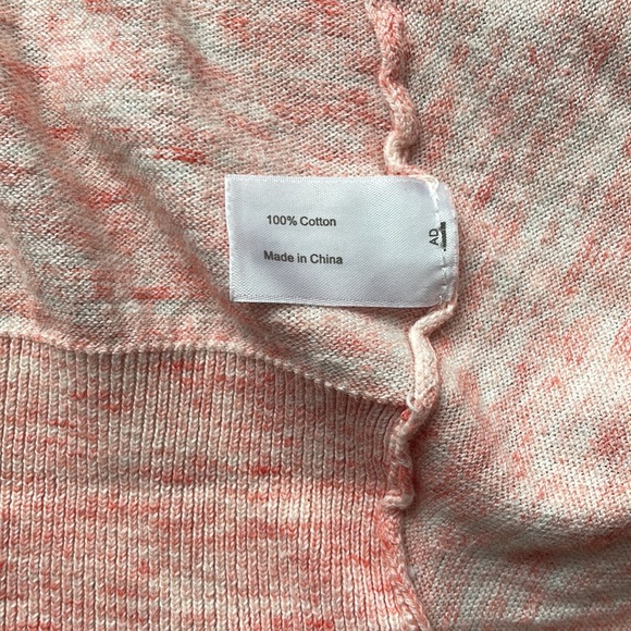 Lane Bryant pink peach open cardigan longer front short back cotton plus size - Picture 8 of 9